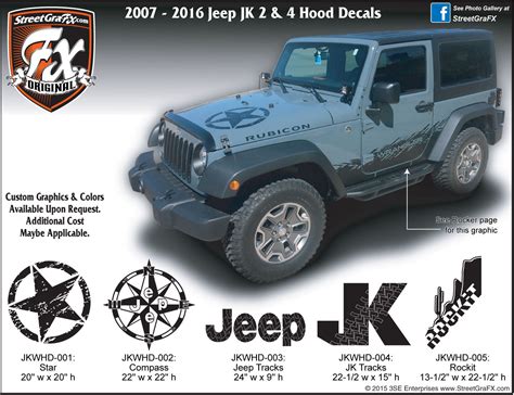 jeep jk hood decal|Jeep Jk Hood Decal